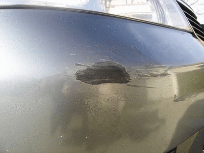 Car damage detection result 1